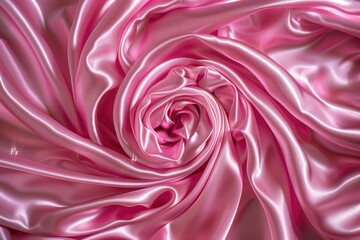 Obraz premium Vibrant pink silk with shimmering ripples of sophistication.