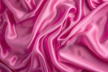 Obraz premium Vibrant pink silk with shimmering ripples of sophistication.