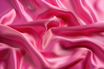 Obraz premium Vibrant pink silk with shimmering ripples of sophistication.