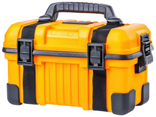 Fototapeta premium Bright Yellow Tool Box for Handy Storage Options
