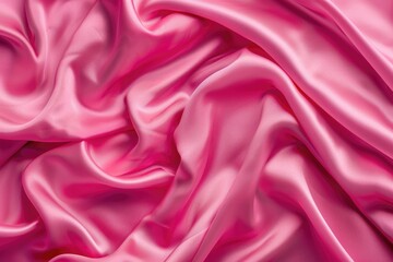 Obraz premium Vibrant pink silk with shimmering ripples of sophistication.