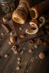 Still life of traditional chimney cake