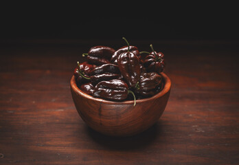 Chocolate habanero peppers