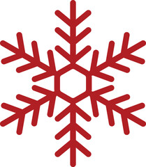 A classic symbol of winter, snowflake icon.