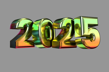 3D 2025 HAPPY NEW YEAR