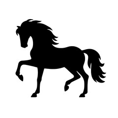 Horse vector illustration isolated silhouette design for equestrian sports, nature themes, and decorative artwork
