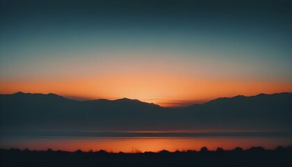 Naklejka premium a gradient background featuring vibrant orange and yellow hues blending together like a sunset create with ai