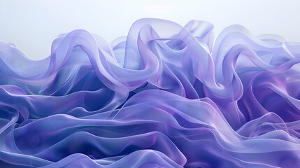 Fototapeta premium Abstract 3D Purple Wave Background Illustration