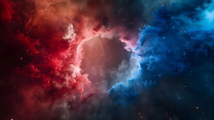 Fototapeta premium Cosmic Nebula Abstract Background 3D Render