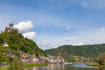 Fototapeta premium Cochem mit der Reichsburg Cochem