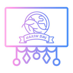 mother Line Gradient Icon