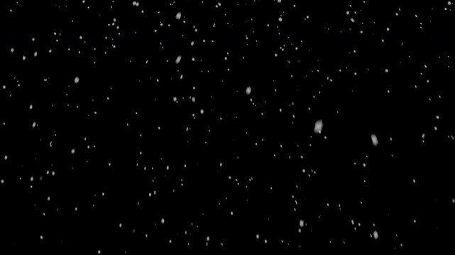 Snow storm on alpha background overlay 