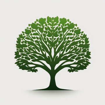 Logo con pianta stilizzata