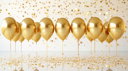 Elegant Gold Balloons for Celebratory Events