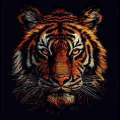 head of tiger