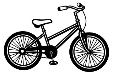 Bicycle isolated on white background vector illustration