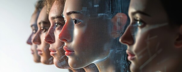 Ai-driven hyperrealistic deepfake technology digital art studio visual content futuristic environment close-up view innovation