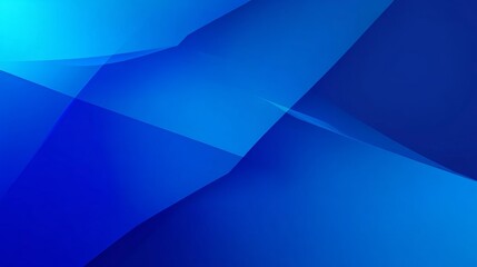 Blue Geometric Abstract Background with Neon Lights and Modern Pattern Design