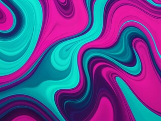 Fototapeta premium Vibrant Liquid Patterns in Abstract Psychedelic Composition with Smooth Transitions