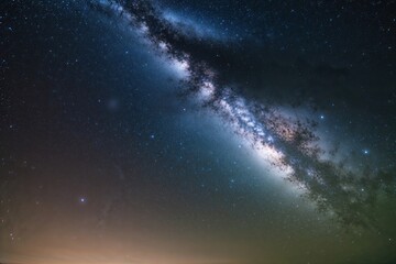 Fototapeta premium Brilliant Stars Illuminating a Soft White Canvas in the Night Sky