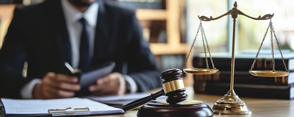 Innovative online legal consultation lawyer assisting clients office professional services modern environment close-up view