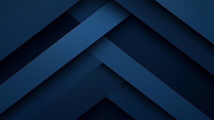 Dark Blue Geometric Abstract Background with Chevrons and Rectangles
