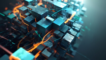 Futuristic AI concept