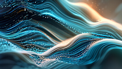 Data wave forms in 3D space