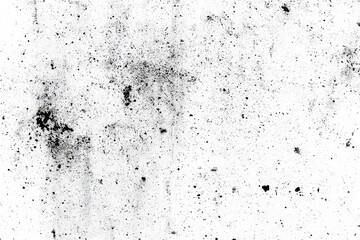 Fototapeta premium Abstract Black and White Texture with Chaotic Dust Particles and Speckles on White Background for Vintage Grunge Aesthetic