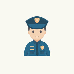 vector illustration of police officer