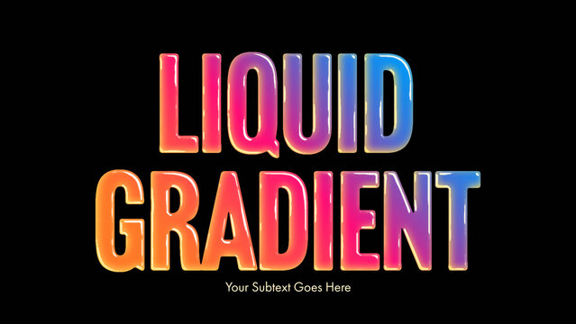 Liquid Gradient Titles