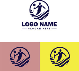 Sports Club icon Athletic club Sports association Recreation club flat logo sign symbol editable vector