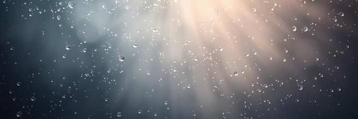 Water droplets and light playing together in a misty atmosphere, optische effekte, atmosp?re, luft