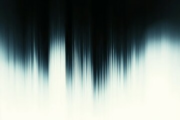 The image is a blurry, dark blue and white photo of a long, thin line