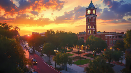 clock tower in valdosta
