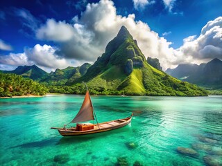 Navigating the South Pacific: The Polynesian pirogue, a historic outrigger canoe.