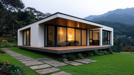 Modern Eco-Conscious House with Clean Features