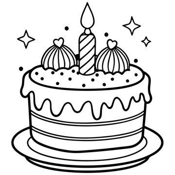 recommend clip art: delicious birthday cake dessert food