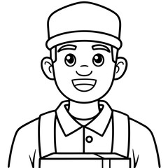 delivery man characters illusrtation