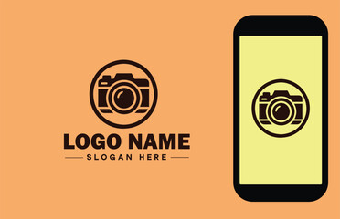 Photography Equipment icon Camera gear Photo gear Photographic equipment flat logo sign symbol editable vector