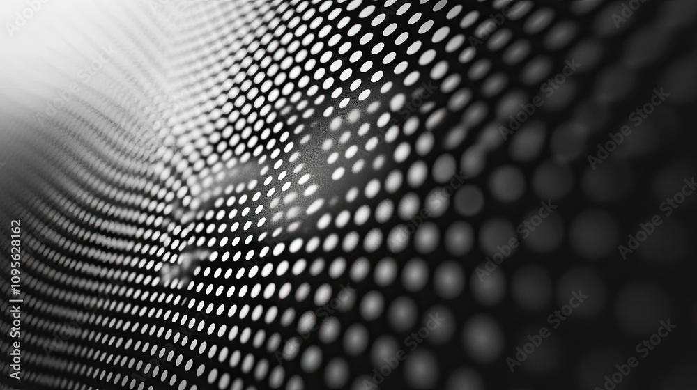 Poster minimal dot pattern arranged in a structured grid, offering a sleek and contemporary texture for gra
