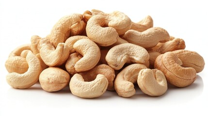 a pile of cashew nuts