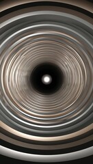Fototapeta premium Faded concentric lines forming a 3D tunnel vortex illusion