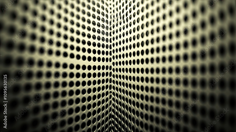Poster small dots arranged in a precise grid, adding a modern, textured background suitable for various des