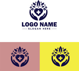 Pharmaceutical Company icon Drug manufacturer Pharmaceutical firm Pharma company flat logo sign symbol editable vector