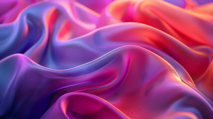 Obraz premium Abstract 3D Render of Flowing Fabric