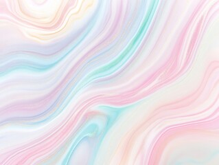 Fototapeta premium Colorful pastel marble texture with swirling patterns on a soft background