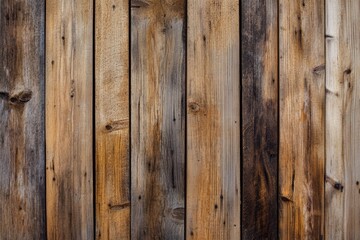 Naklejka premium Rustic wooden planks texture with natural patterns in varied tones