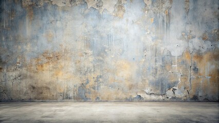 Grunge Room Interior Featuring Aged Wall and Floor Texture