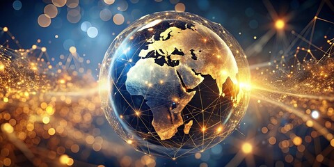 Global Network Connections A Futuristic Vision of Interconnectedness and Data Flow